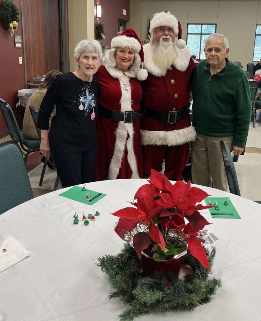 Diana and Dave with Santa