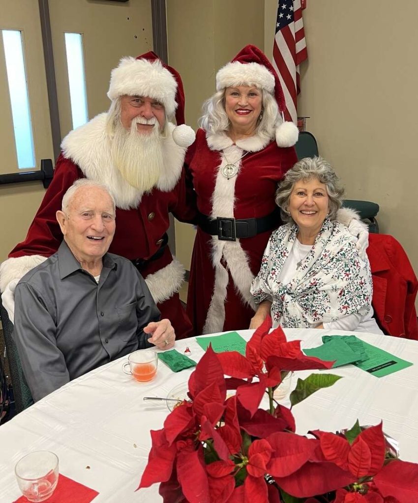 Jim and Darlene with Santa