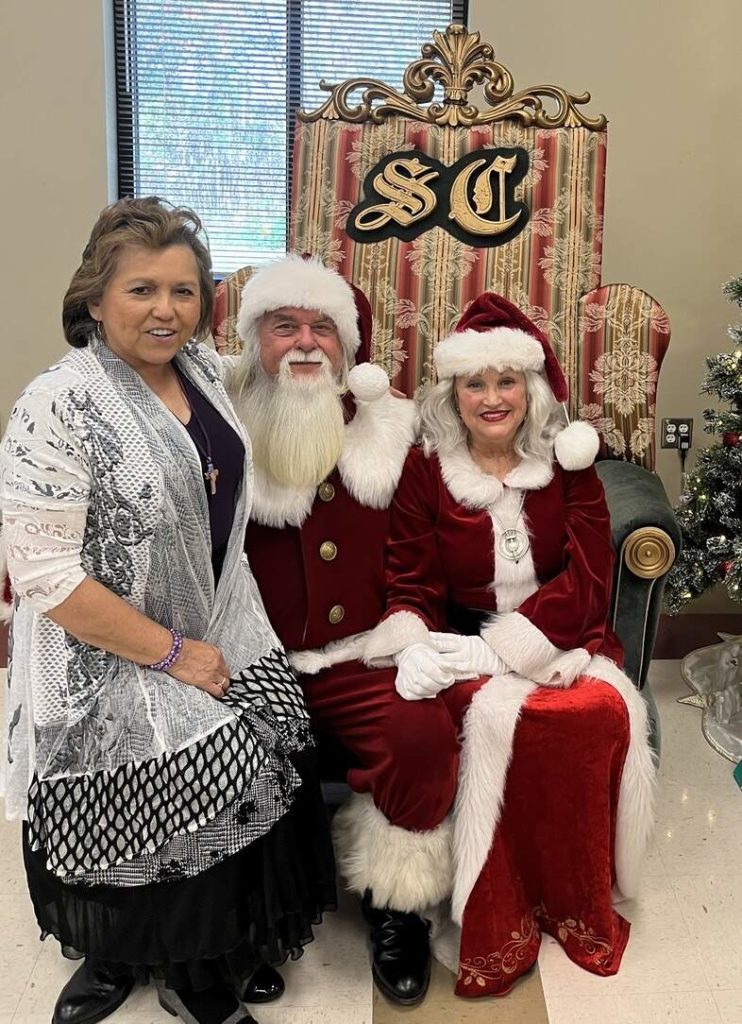Pastor Isabel with Santa